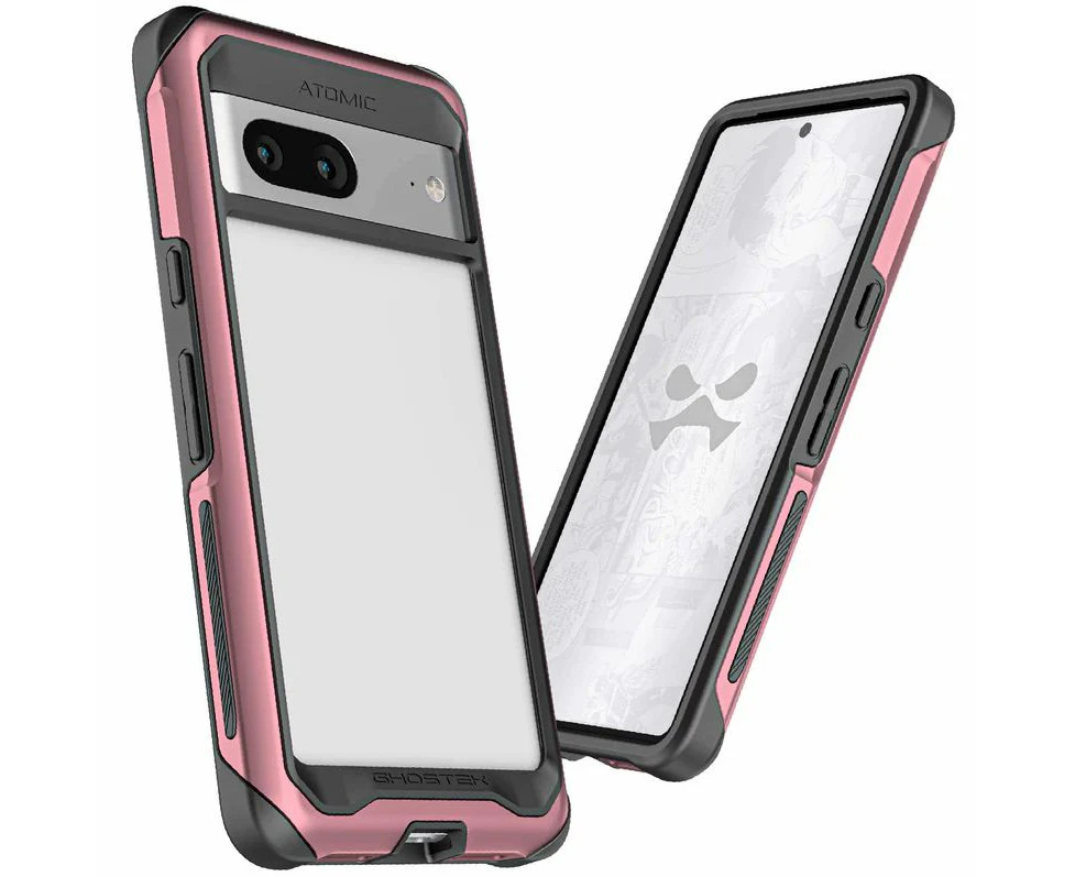 Ghostek Google Pixel 7 Case Cover Atomic Slim Aluminum Bumper Case Cover - Magsafe Pink