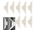 8 Sets Of Baby Safety Sliding Door Locks, Suitable For Sliding Glass Courtyard Doors And Window Safety Bars