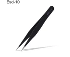 SunnyHouse 1 Pc ESD Safe Stainless Steel Anti-Static Tweezers Maintenance Repair Tool - Esd-10