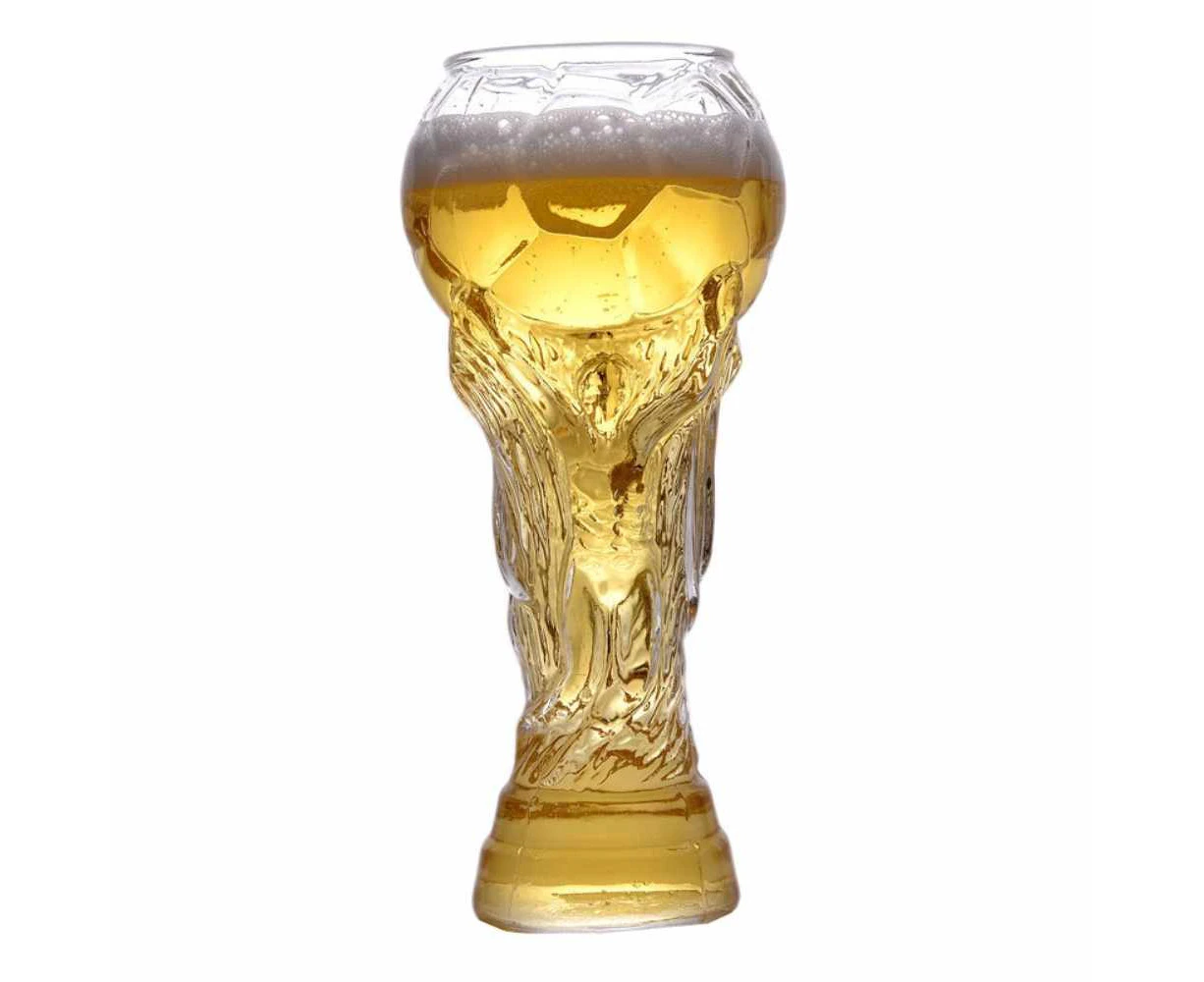 Football Design Beer 450ML Transparent Glass Football Cup Design Mugs