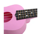 21inch 4 Strings Acoustic Ukulele Small Guitar Kids Beginners Musical Instrument - Pink