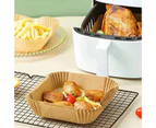 30/50Pcs Fryer Liner Paper Oil-proof Convenient Round Smooth Edges Effective Fryers Steamer Liner for Home