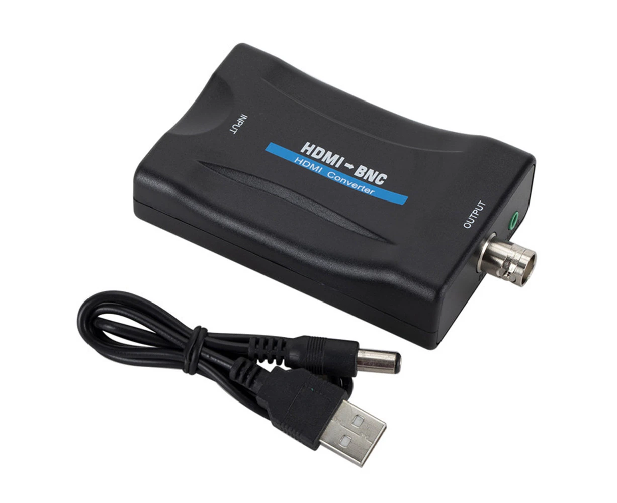 jgl Portable HDMI-compatible to BNC Video Converter PAL NTSC Signal Display Adapter with Cable