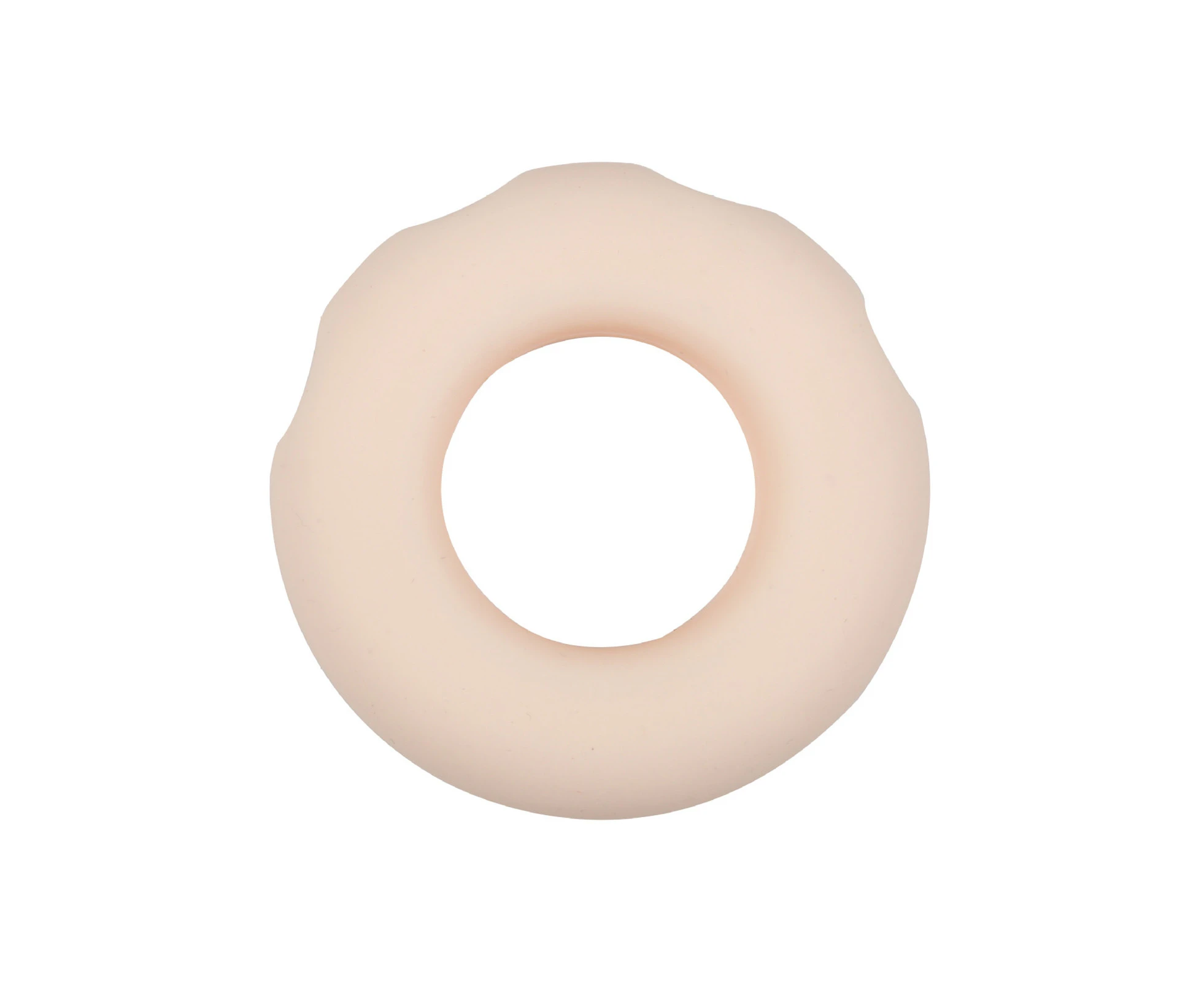 Silicone Children Grip Device Donut Finger Flexibility Training Gripping Ring-Beige Yellow