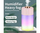 Mini Humidifier, 300Ml Cute Humidifiers For Bedroom , Personal Humidifier With Night Light,Pink