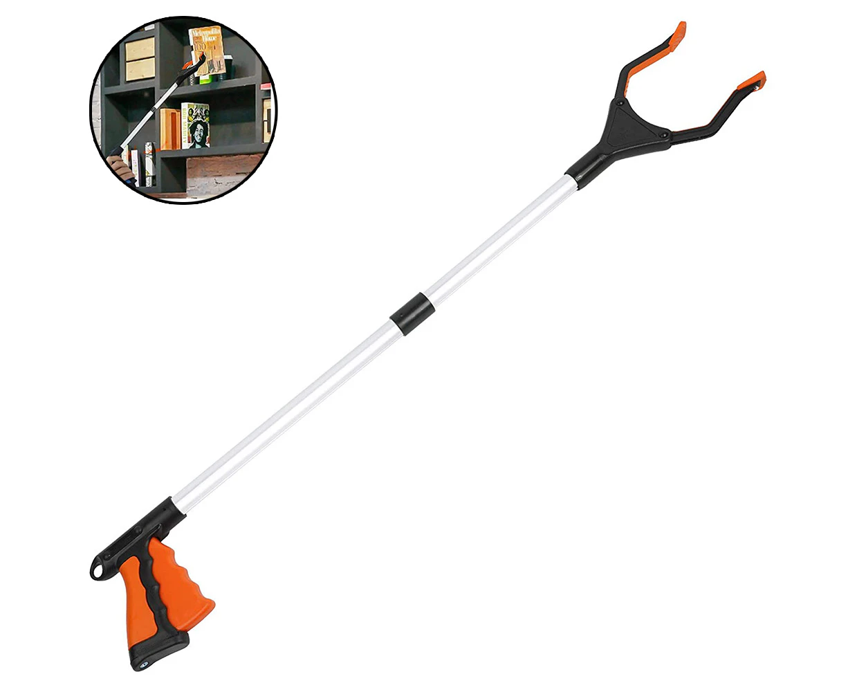 Extra Long Reacher Grabber - Foldable Gripper and Reaching Tool-Orange