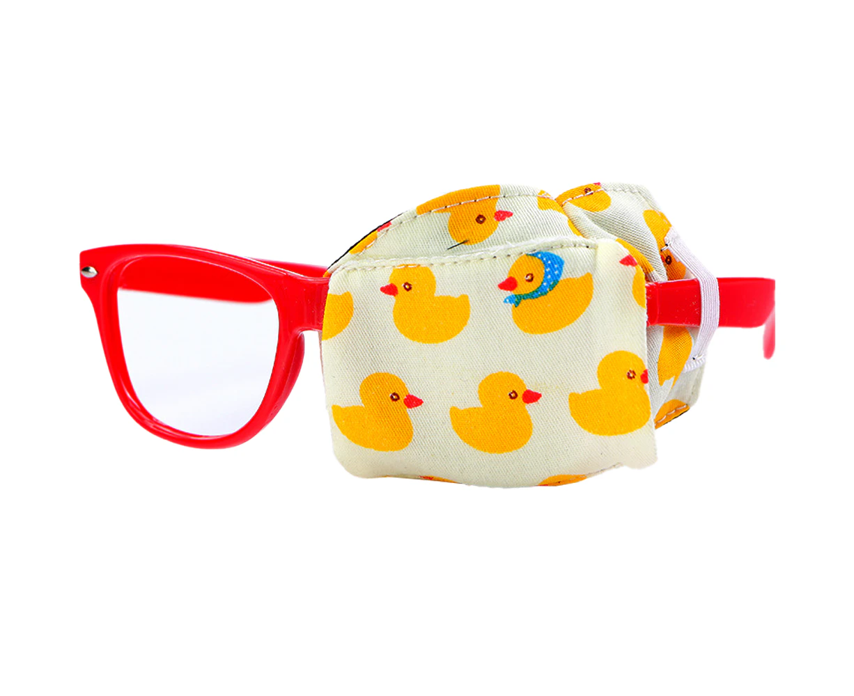 Eye Patch for Kids，Eye Patch for Glasses，for Children Treating Lazy Eye Amblyopia Strabismus and After Surgery - Yellow