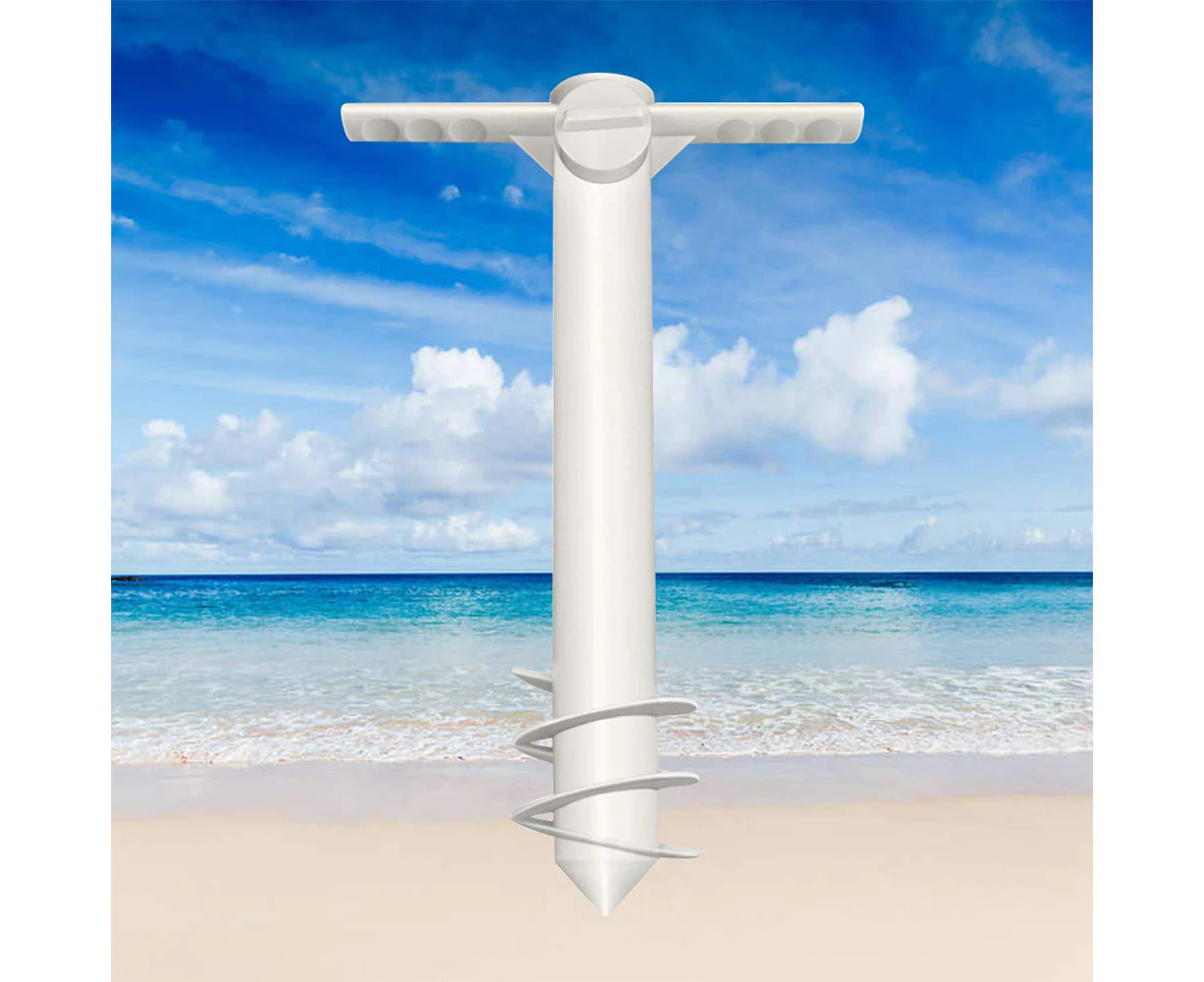 Beach Umbrella Screw Sand Anchor Stand Holder | Fishing Rod Gripper One Size Fits Most | Safe For Strong Wind