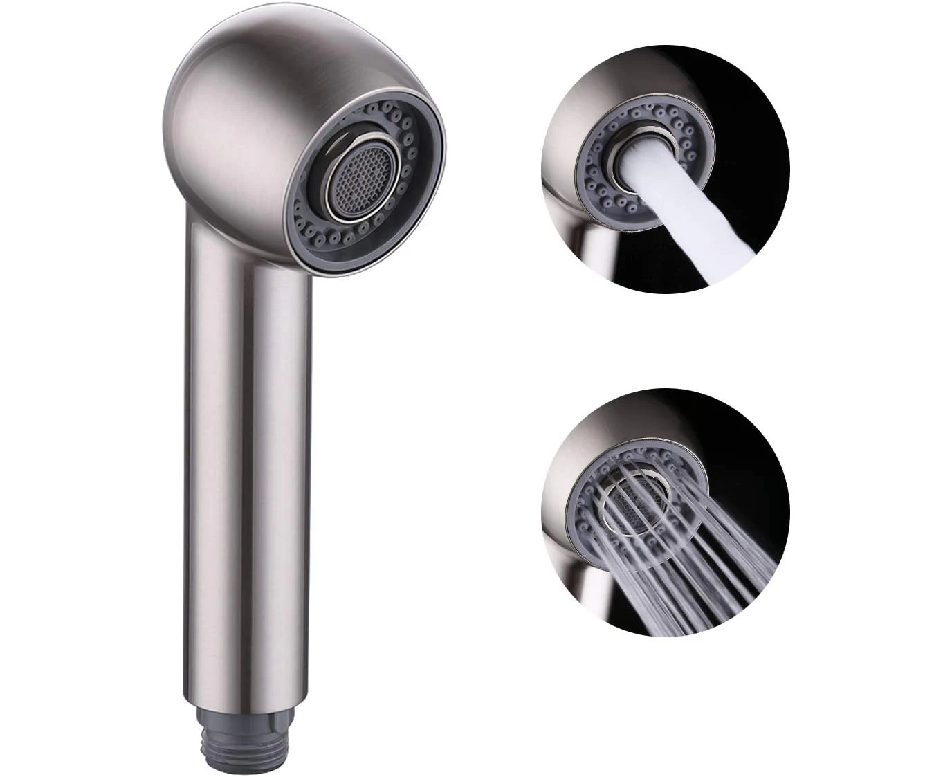 Spare Kitchen Faucet Spray 2 Types of Spray Kitchen Faucet Head Replacement for Brushed Nickel Mixer Tap,