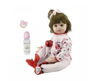 47cm Full Body Silicone Water Proof Bath Toy Popular Reborn Toddler Baby Dolls Bebe Doll Reborn Lifelike Gift With Pearl Bottle