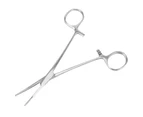 Surgical Haemostatic Hemostatic Forceps Stainless Steel Curved Tip Pliers Pet Hair Tweezers 16cm