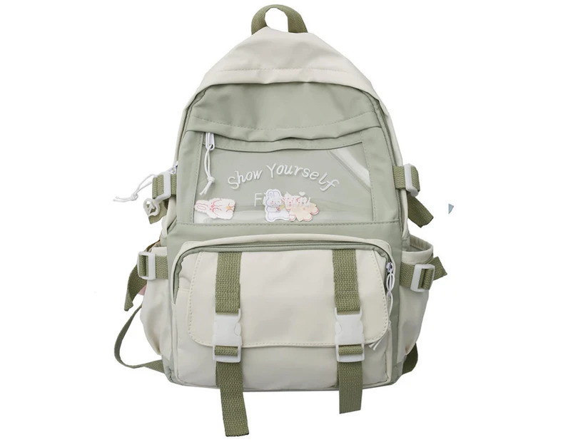 Kawaii Backpack with Kawaii Pin and Accessories Cute Kawaii Backpack for School Bag Kawaii Girl Backpack Cute,Green