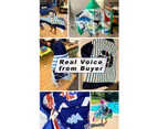 Kids Hooded Towel, Beach Bath Cape Towel, Soft Swim Bathrobe-Style 3