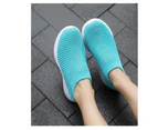Women Shoes Fabric High Quality Breathable Sneakers - Blue - Blue