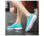 Women Shoes Fabric High Quality Breathable Sneakers - Blue - Blue