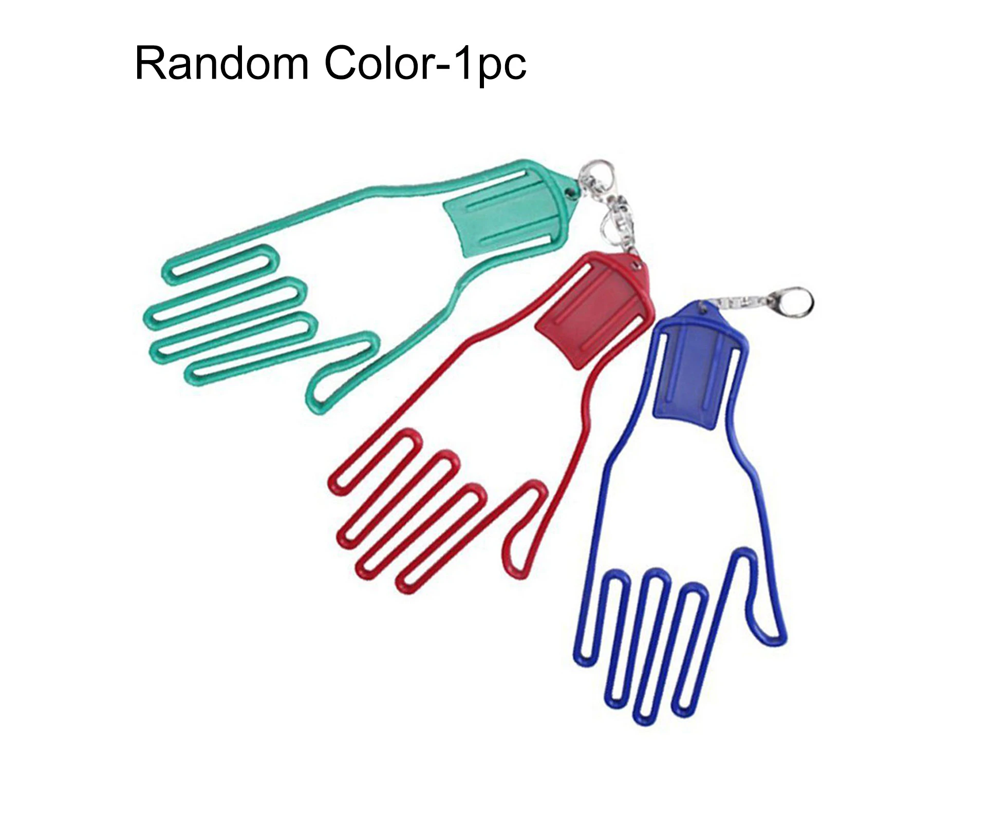 1Pc Golf Gloves Holder Rack Dryer Hanger Plastic Stretcher Shaper Tool Bracket - Random Color