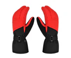 1 Pair Ski Touch Screen Warm Snowboard Gloves Waterproof Thermal Snow Mittens - L Black