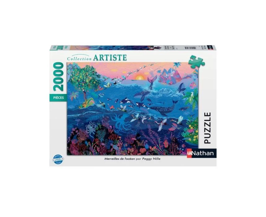 Puzzles Nathan 4005556873135 2000 Piece Jigsaw Puzzle - Wonderful of the Ocean/Peggy Nille