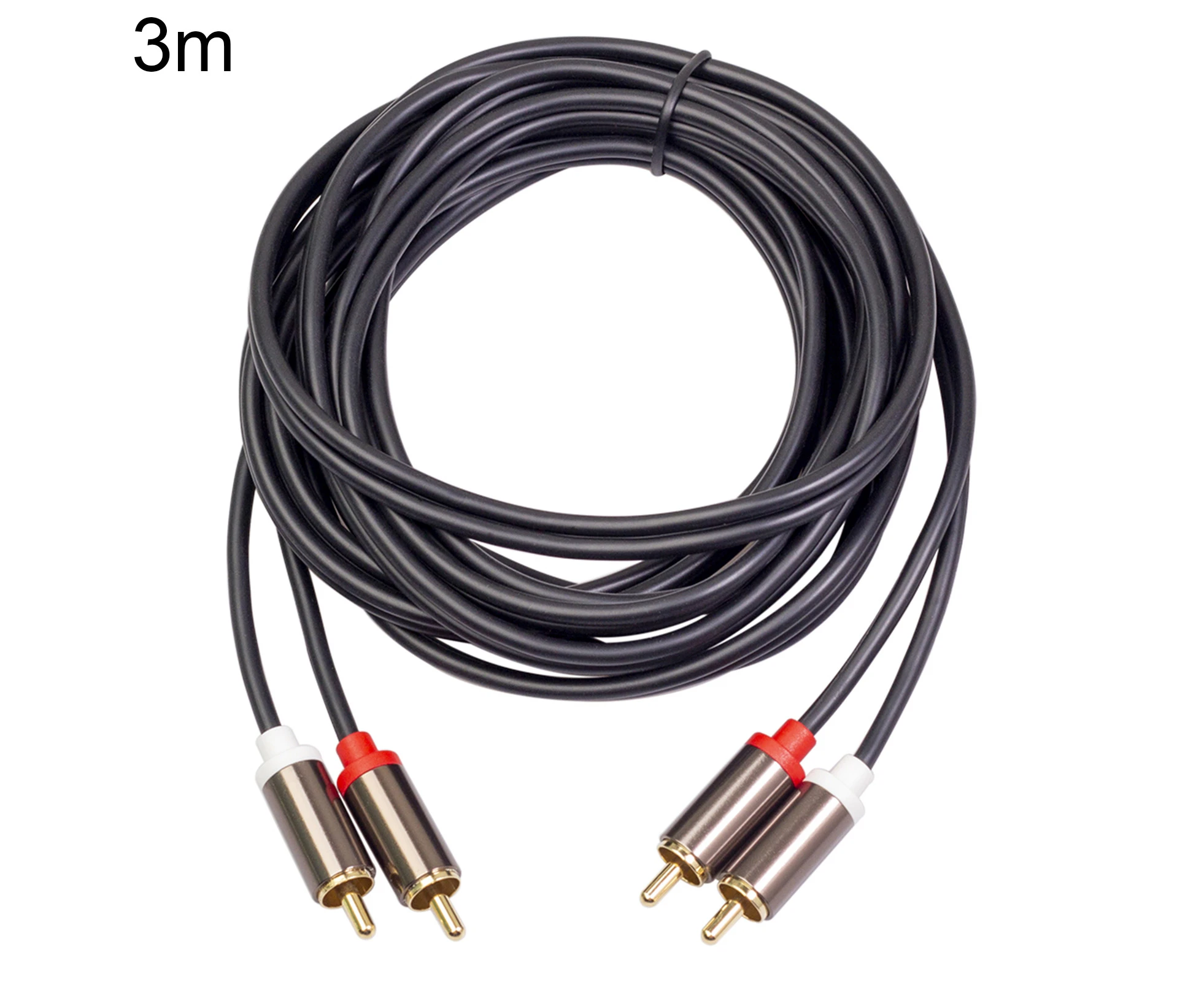jgl 3660B 2RCA to 2RCA Male to Male Lotus Cable AV Four-head Amplifier Audio Line-3m.
