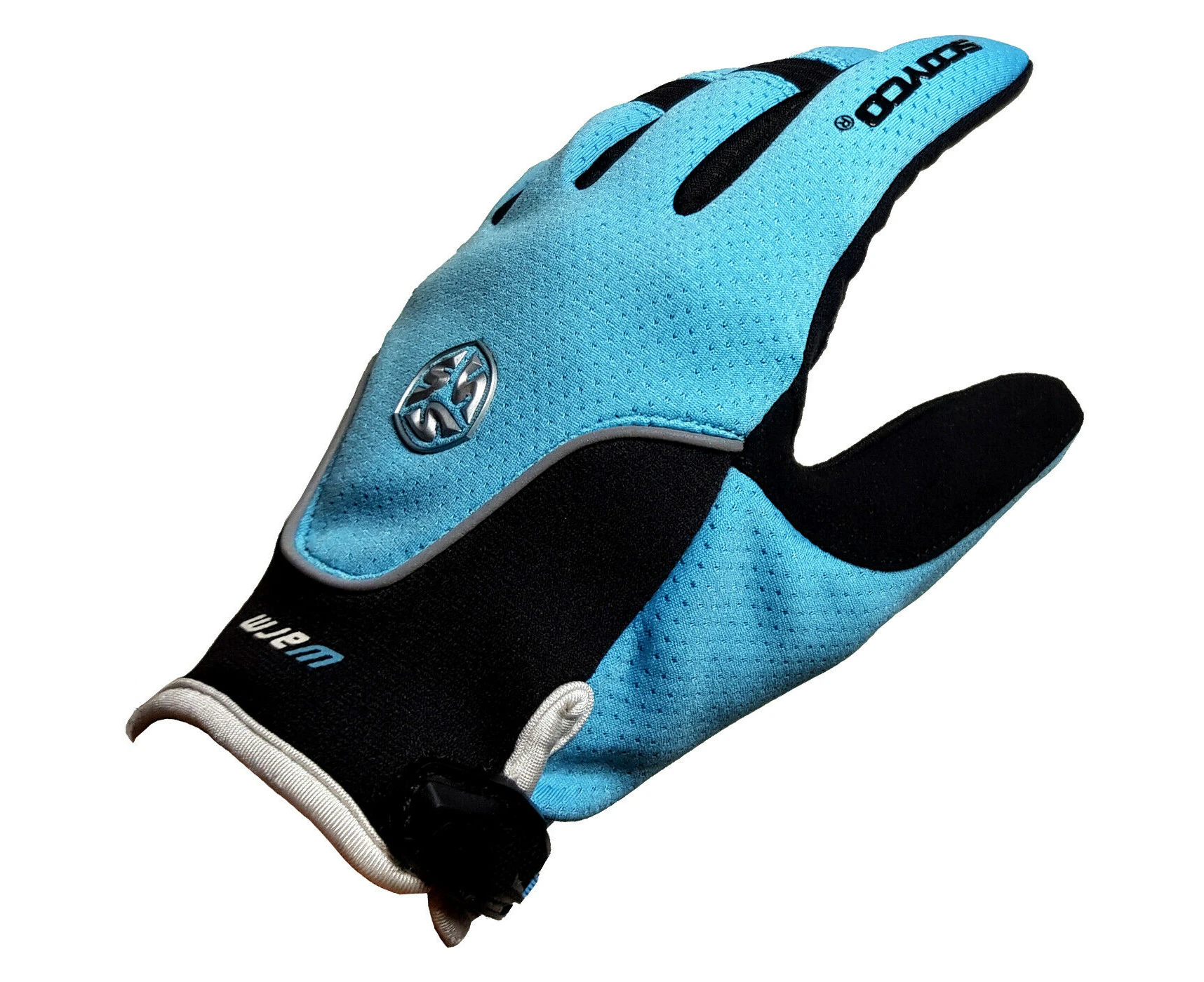 Bike Gloves Cycling Bicycle Dirt Trail MTB BMX Full Finger Scoyco BG10 - Blue