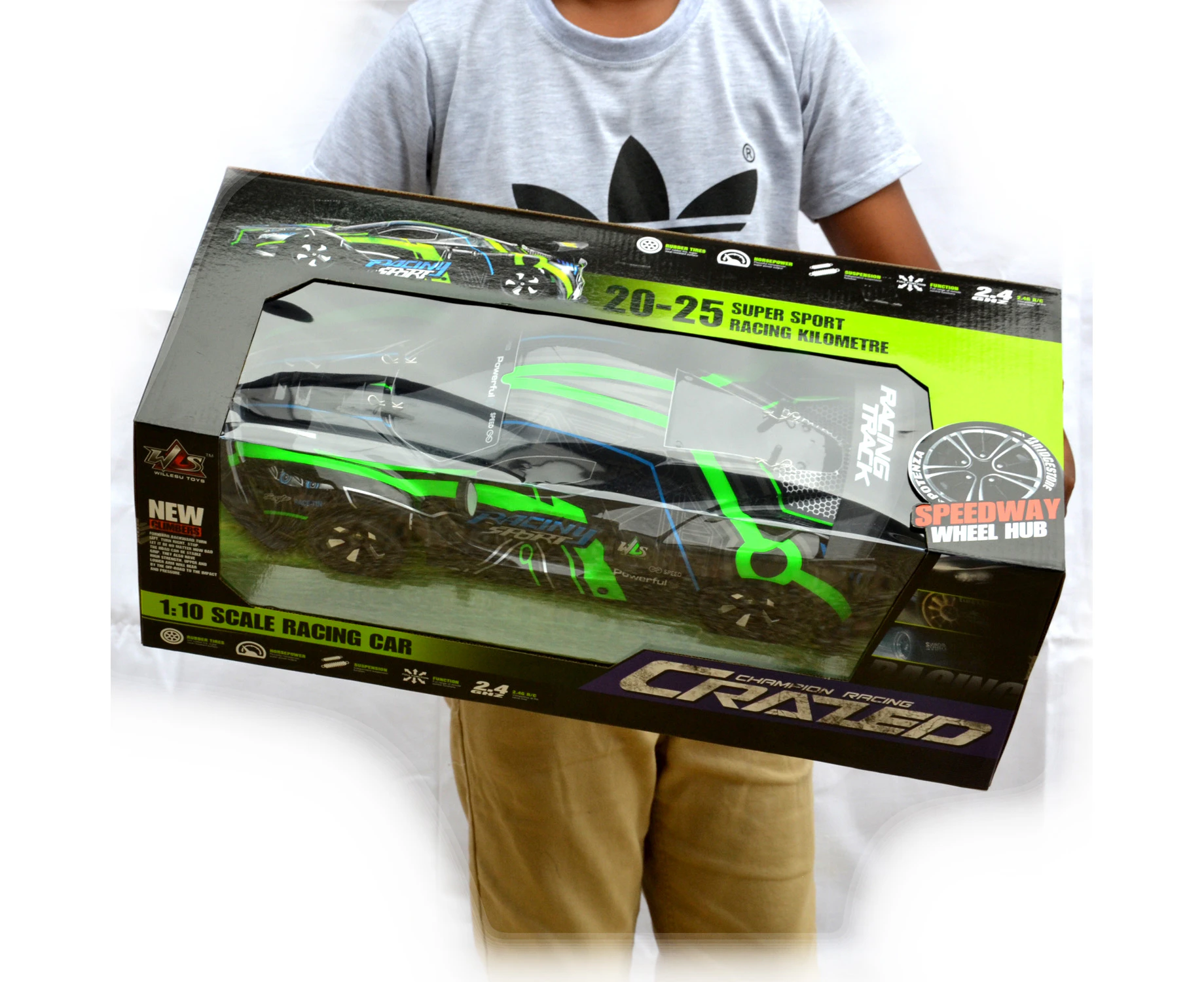 Big RC 1/10 Scale Remote Control Drift Racing Car Kids fast race RTR Toy High Speed New 1:10 Battery Model 2.4G On-road 2.4GHz present Gift idea VIC MEL AU