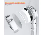 Shower Head, Shower Head with Increased Pressure and Switch Button, Round Chrome Shower Head with Anti-Lime Function, Showers 3 Types of Jets