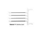 Mbg Towel Holder Punch-Free 180 Degree Rotation Stainless Steel Bathroom Wall Hook Towel Rail for Home-Four Layer