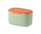 Easy to Clean Tissue Box Refillable Plastic Strong Seamless Napkin Container Household Supplies - Green