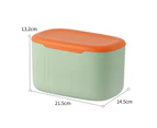 Easy to Clean Tissue Box Refillable Plastic Strong Seamless Napkin Container Household Supplies - Green