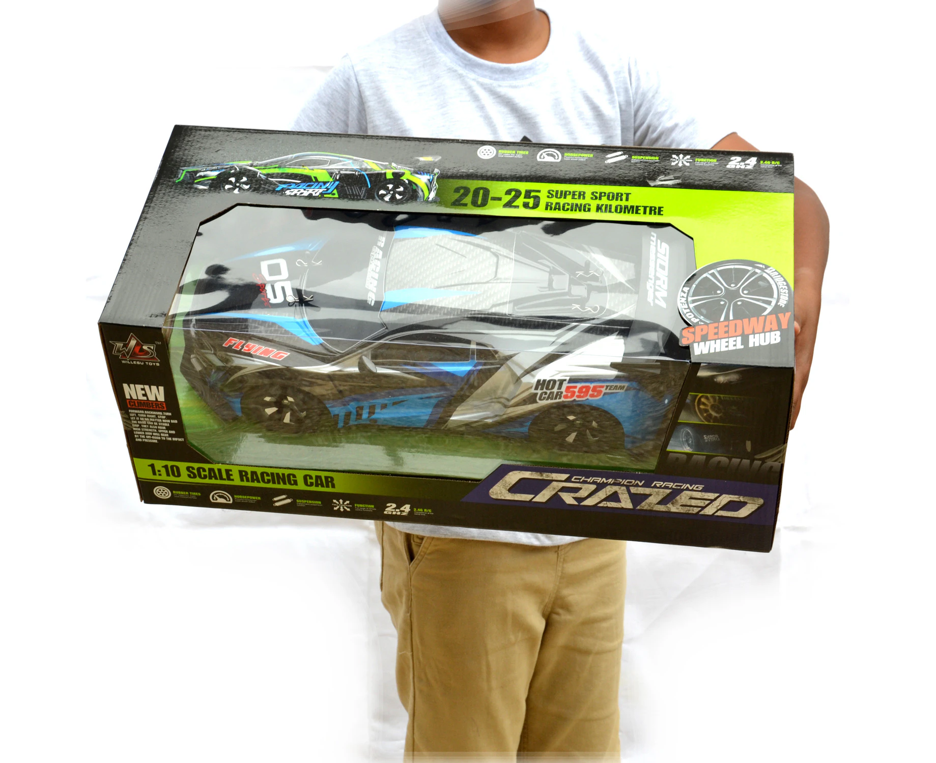 Big RC 1/10 Scale Remote Control Drift Racing Car Kids fast race RTR Toy High Speed New 1:10 Battery Model 2.4G On-road 2.4GHz present Gift idea VIC MEL AU