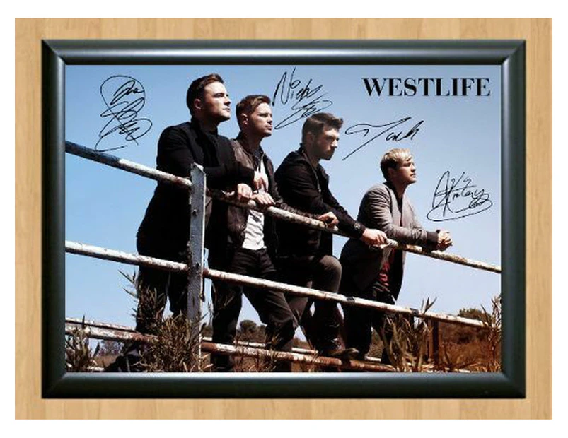 Westlife Mark Feehily Shane Filan Kian Signed Autographed Photo Poster Memorabilia A4