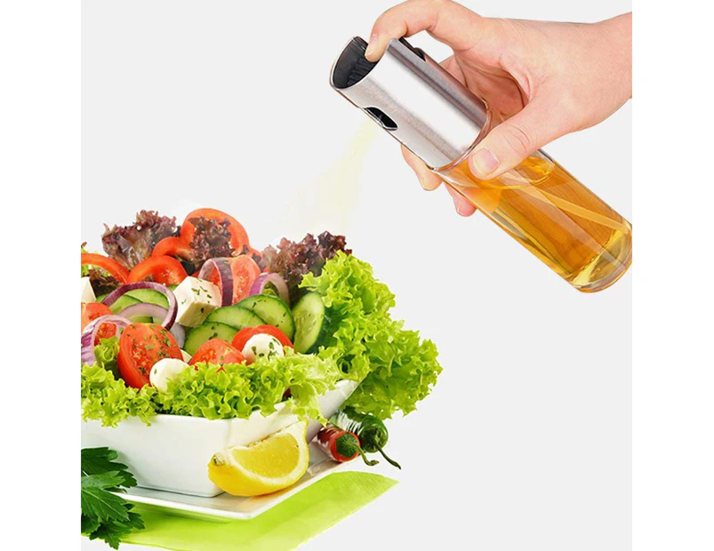 Cooking Spray Bottle，304 Glass Spray Bottle 2Pcs,2Pcs Olive Oil Sprayer For Cooking, Oil Mister Dispenser Bottle For Kitchen