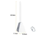 Toilet Brush, Golf Toilet Brush with Holder, Long Handled Toilet Brush, Flexible Toilet Brush, Silicone Golf Head Toilet Bowl Brush