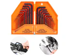 Hex Key Set, Allen Wrench Set Inch/Metric 30-Piece MM(0.7mm-10mm) SAE(0.028"-3/8) - Best Unique Tool Gift for Men