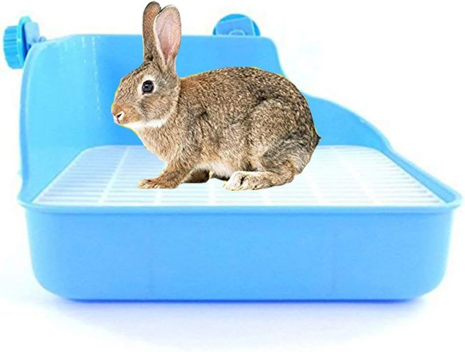 Rabbit Litter Box Toilet House For Rabbit Hamster Rat Gerbil Mouse Guinea Pig Green