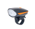 2 in 1 Bike Light LED Flashlight with Bell Horn Road Cycling Headlight Bicycle Accessories Battery orange