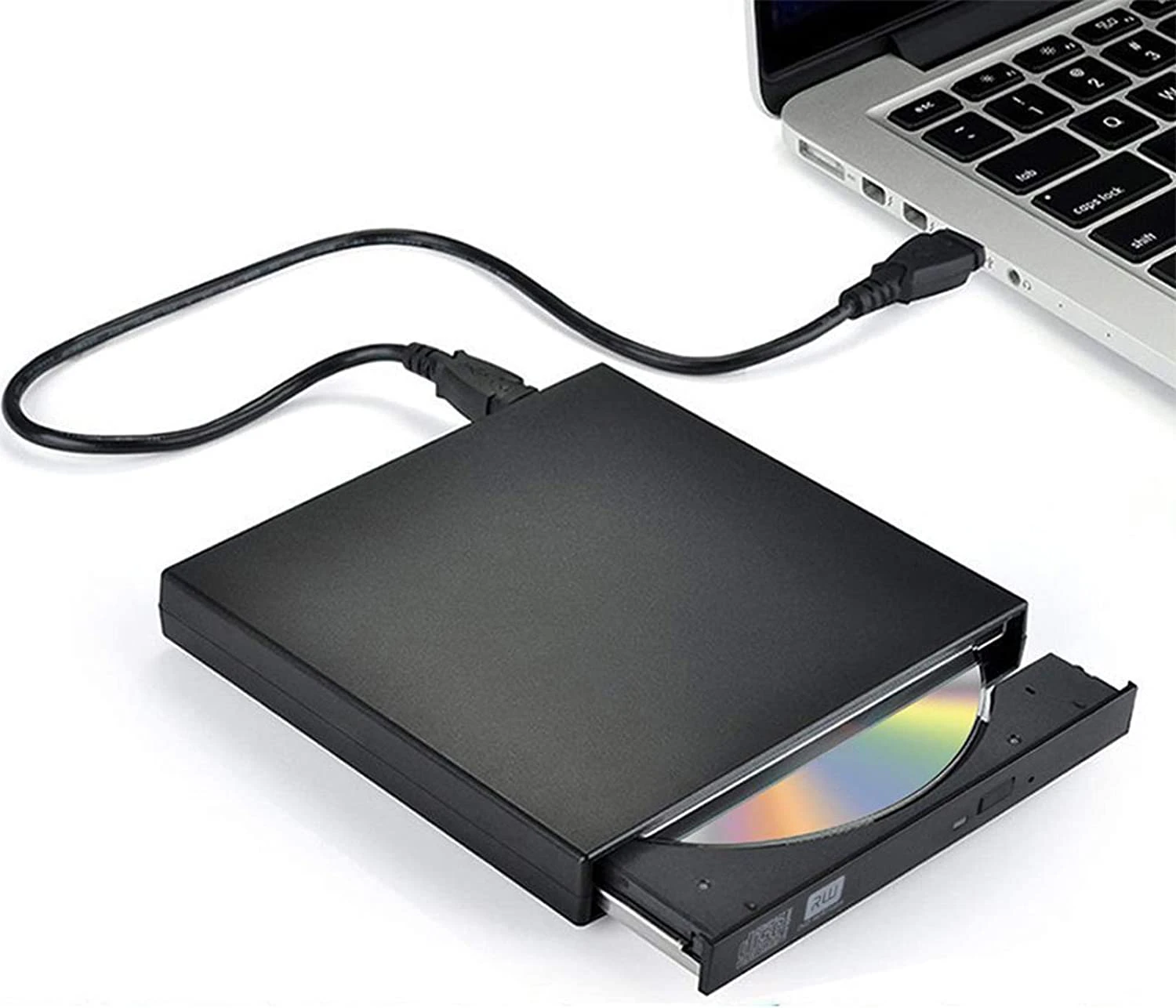 External DVD Drive with CD Burner (COMBO), USB Interface, Readable CD, VCD, DVD, MP3 Discs Can Burn CD Discs At The Same Time,Laptops