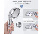 Filtration Shower Head Hand Shower High Pressure Water Saving 3 Modes With Ion Filter And Limescale Filter For Low Pressure Adjustable Filter Contains