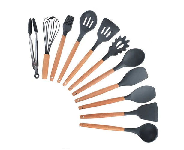 12PCS Silicone Kitchenware Cooking Utensils Set Heat Resistant Kitchen Non-Stick Cooking Utensils Baking Tools With Storage Box