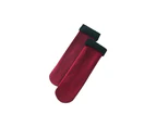 aerkesd 1 Pair Winter Plush Socks Thicken Tear Resistant Thermal Boots Floor Sleep Socks for Winter-Wine Red - Wine Red