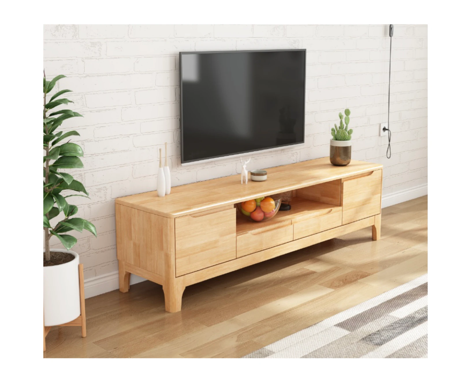 Ambrose Signature Solid Wood TV Stand