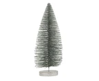 Tabletop Mini Christmas Tree Multi-color Artificial Pine Tree Decor with Base for Christmas Party Home Desktop-Silver 20cm