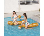 4 Pcs Floating Row Flexible Inflatable PVC Swimming Playing Floating Bar for Pool-Yellow