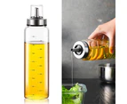 17 oz Glass Olive Oil Dispenser Bottle Set, Glass Oil & Vinegar Cruet Bottle, Stainless Steel Pour Spout