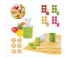 6Pcs/set Cookie Stamp With 6 Patterns Cutter Christmas Biscuit Mould Tools - Green