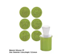 6Pcs/set Cookie Stamp With 6 Patterns Cutter Christmas Biscuit Mould Tools - Green