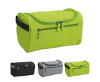 akd Portable Men Solid Color Outdoor Sports Travel Duffel Zip Makeup Storage Bag-Black - Black