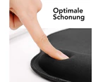 Mouse Pad with Gel Cushion - 26x23cm Ergonomic Mouse Pad with Stitched Edges Mousepad with Hand Rest for Gentle