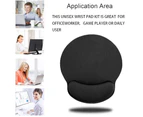 Mouse Pad with Gel Cushion - 26x23cm Ergonomic Mouse Pad with Stitched Edges Mousepad with Hand Rest for Gentle