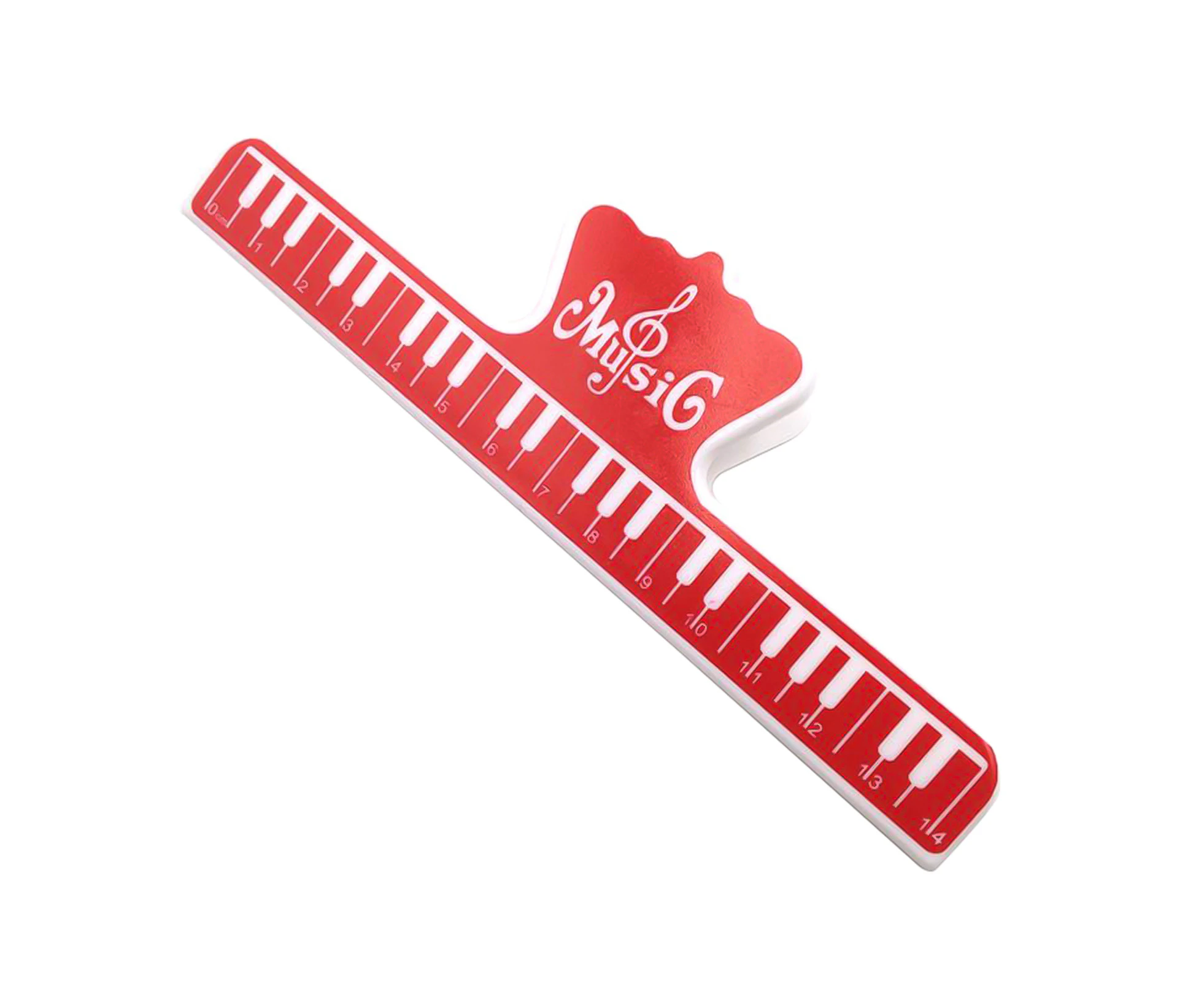 Spring Clip Colorful Multi-functional Plastic Music Score Fixed Clips for Guitar Player - Red